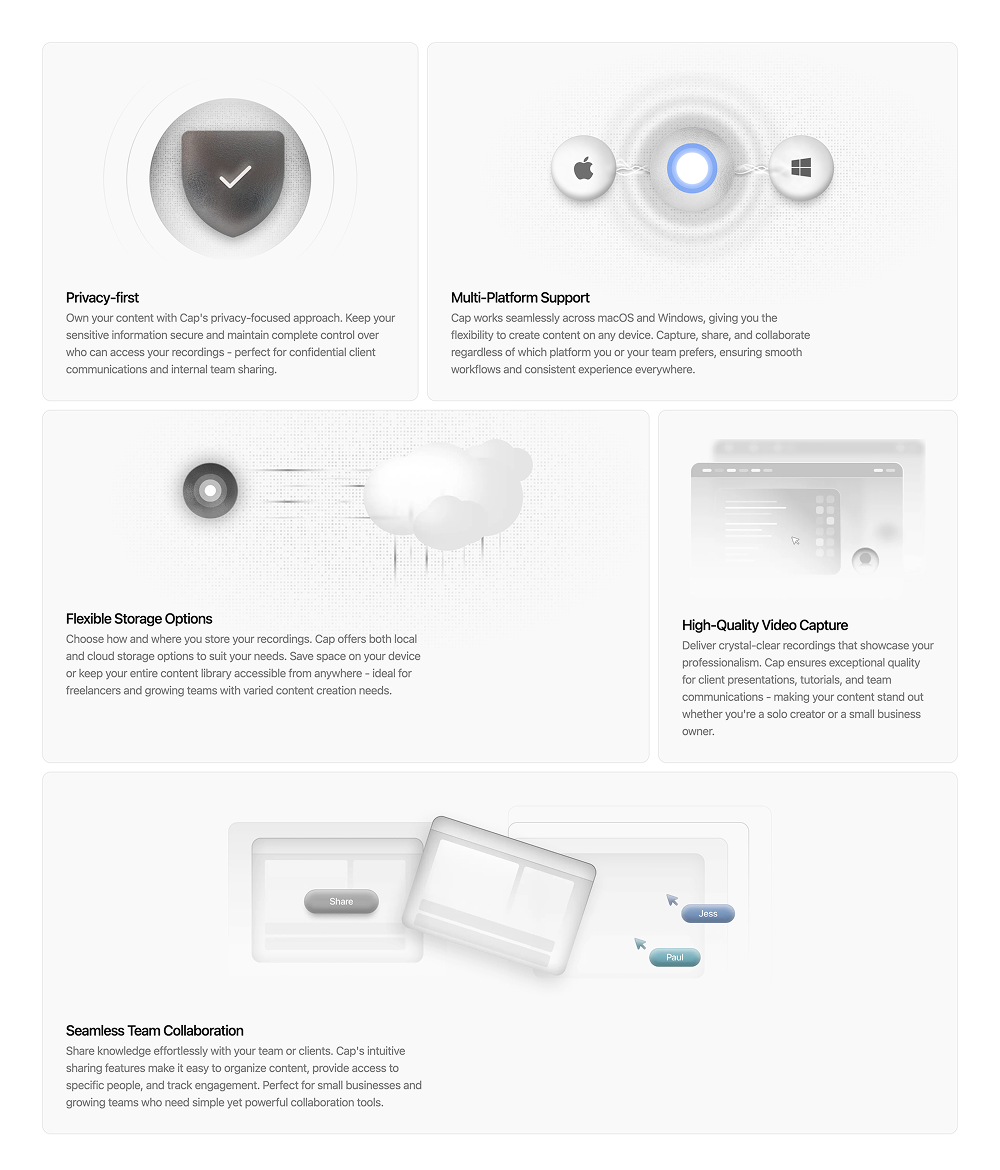Features, Bento · Cap