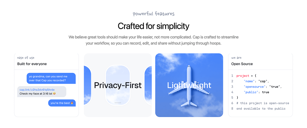 Features · Cap