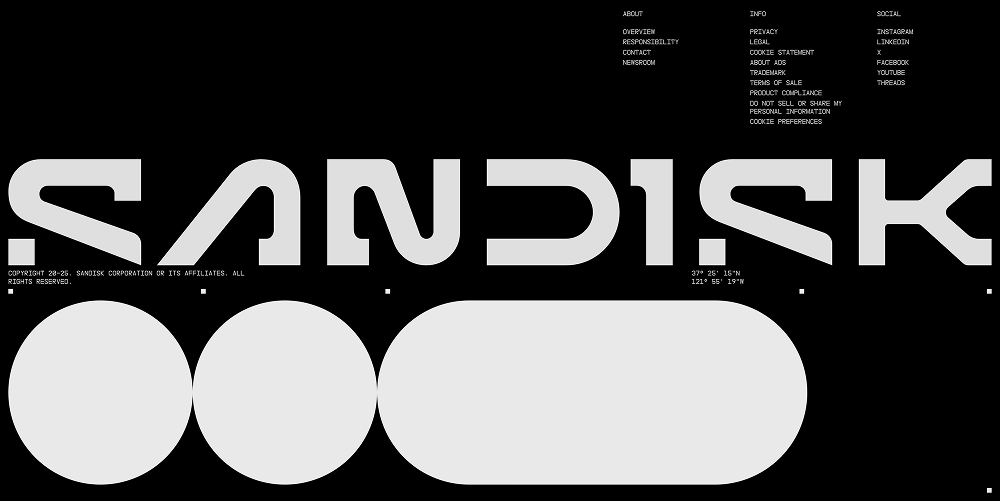 Footer · Sandisk