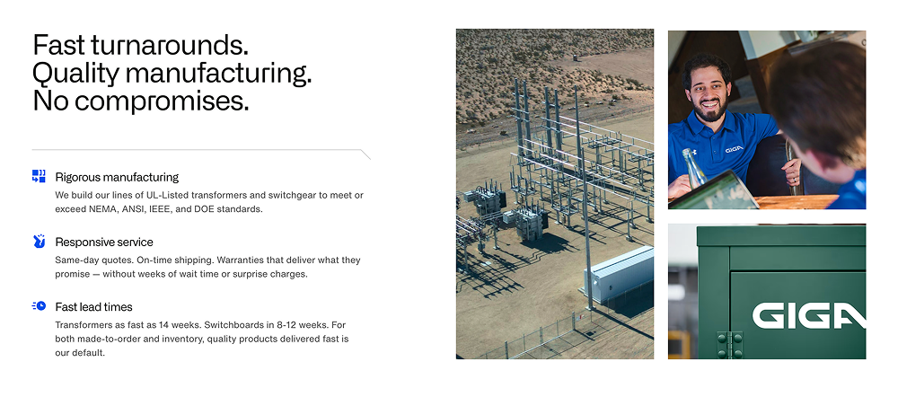 Features · Giga Energy
