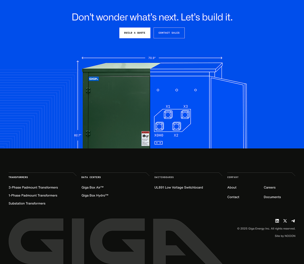 Footer · Giga Energy