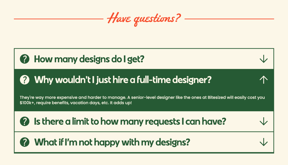 FAQ · Bitesized