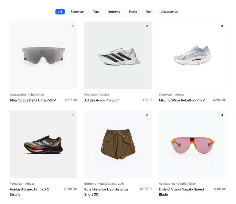 Catalog · Running Supply