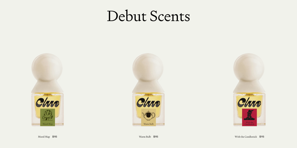 Catalog · Clue Perfumery
