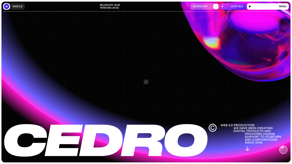 Hero · CEDRO Web3