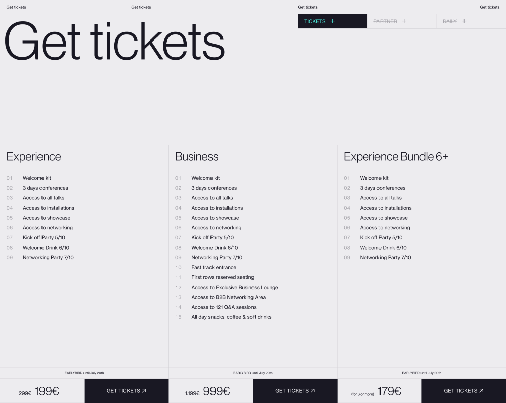 Pricing · Digital Design Days