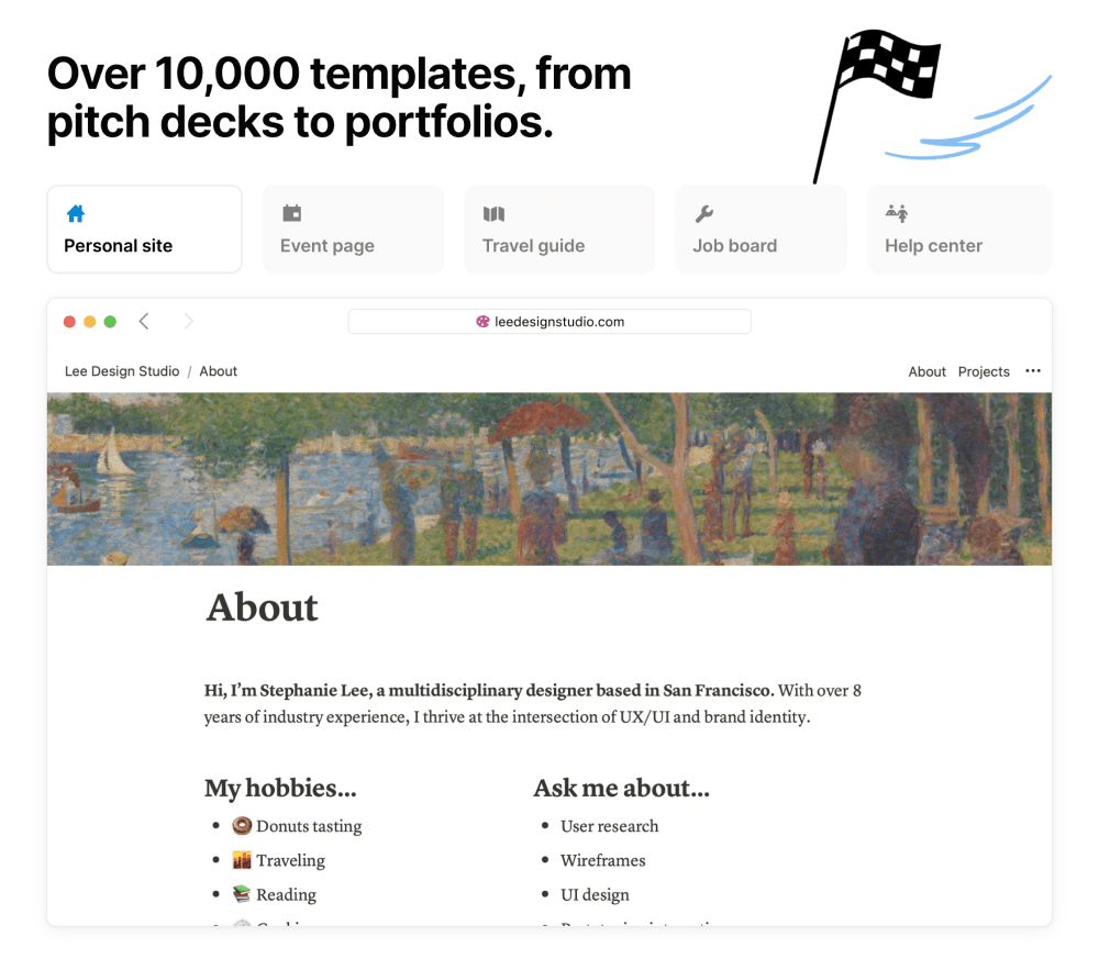Features · Notion Sites