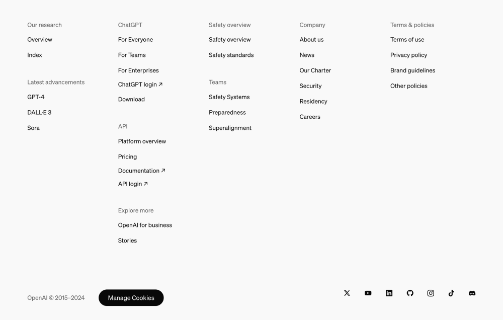 Footer · ChatGPT on desktop