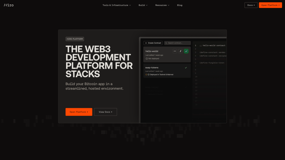 Hero · Hiro Platform