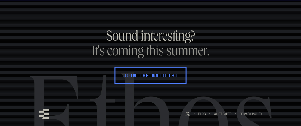 Footer · Ethos