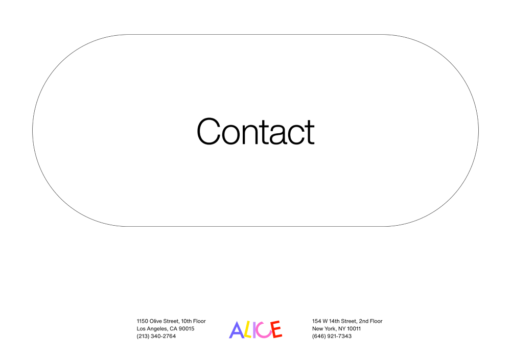 Footer · Alice