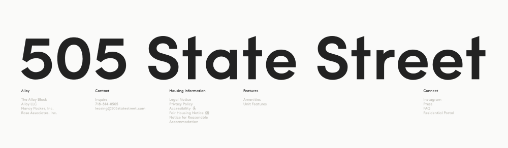Footer · Downtown Brooklyn Apartments
