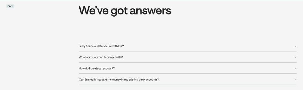 FAQ · Era