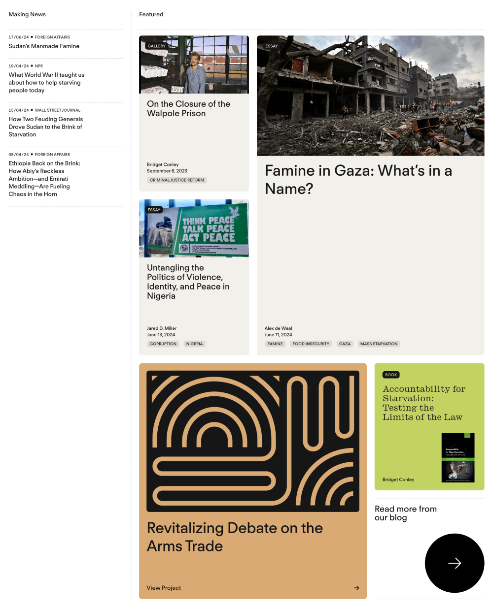 Articles · World Peace Foundation