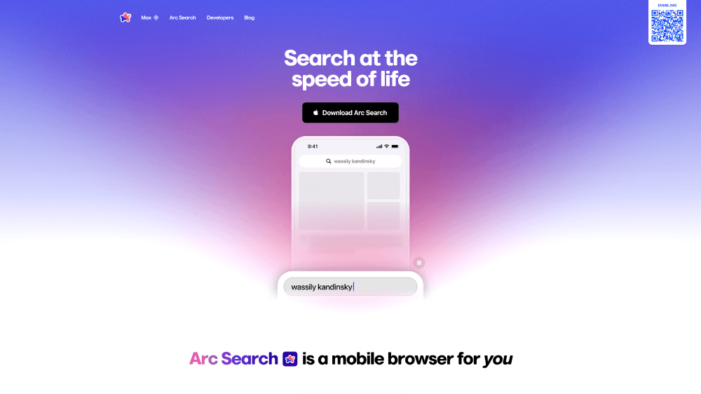 Hero · Arc Search