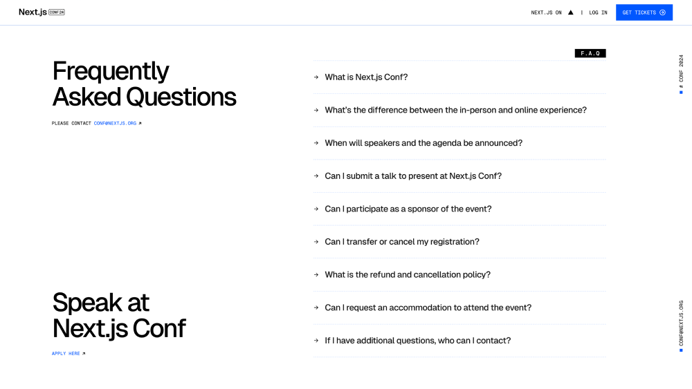 FAQ · Next.js Conf