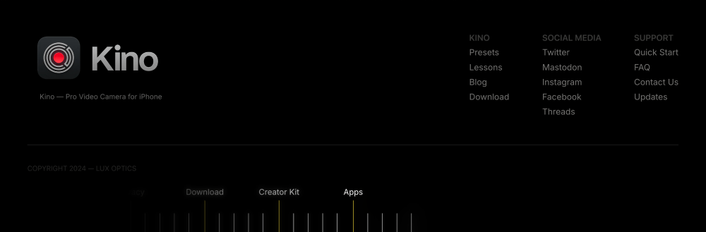 Footer · Kino