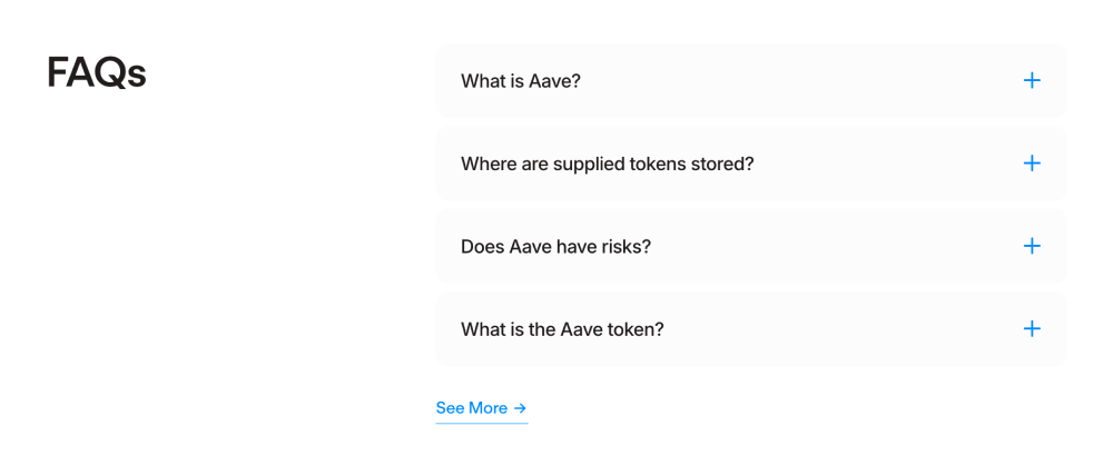 FAQ · Aave