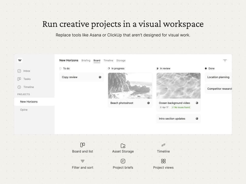 Features · Workflow