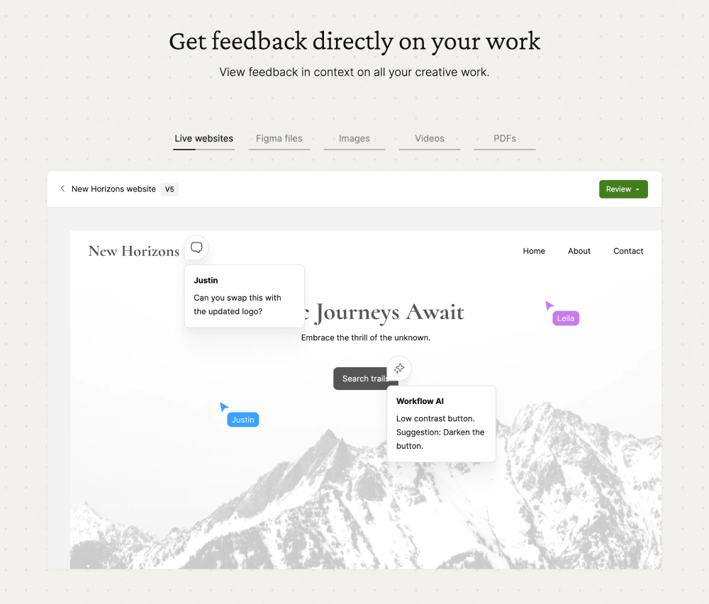 Features · Workflow