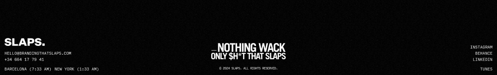 Footer · SLAPS