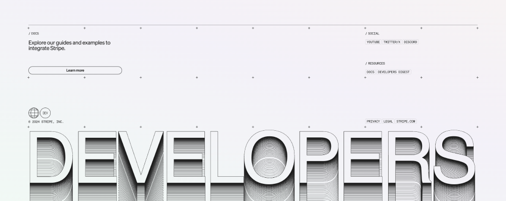 Footer · Stripe Dot Dev