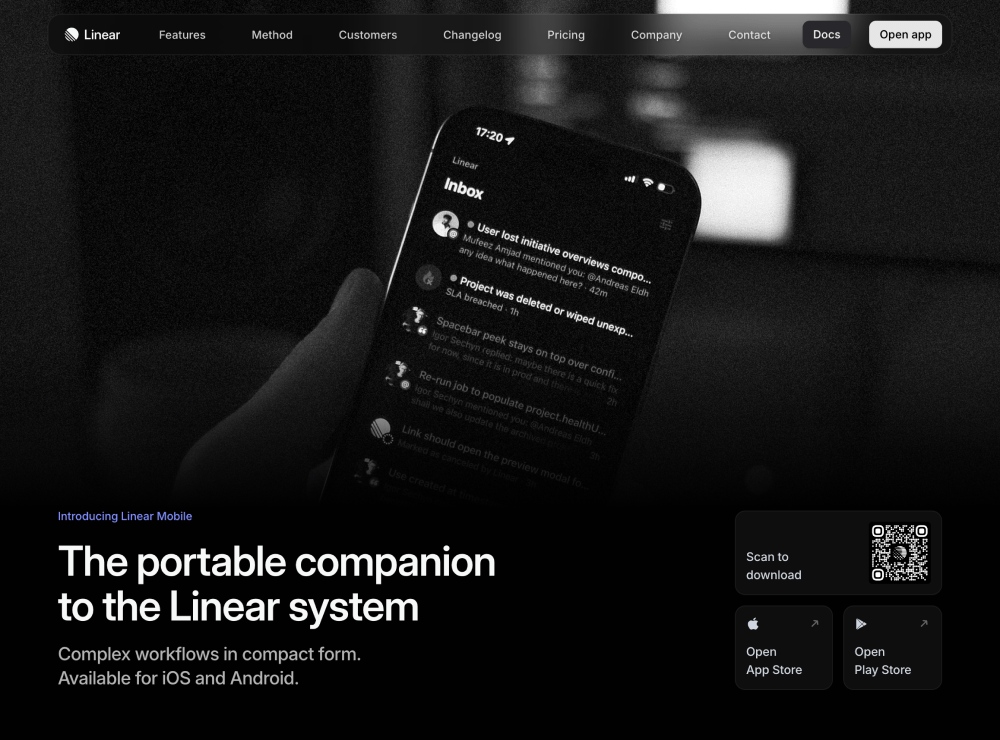 Hero · Linear Mobile