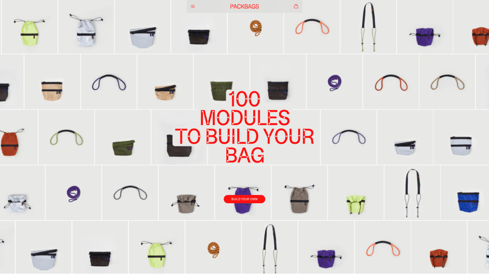 Catalog · PACK BAGS