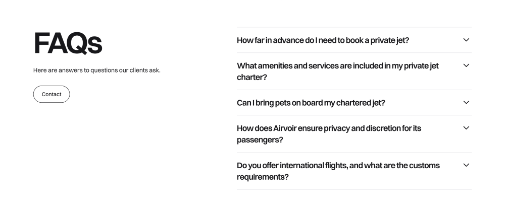 FAQ · Airvoir