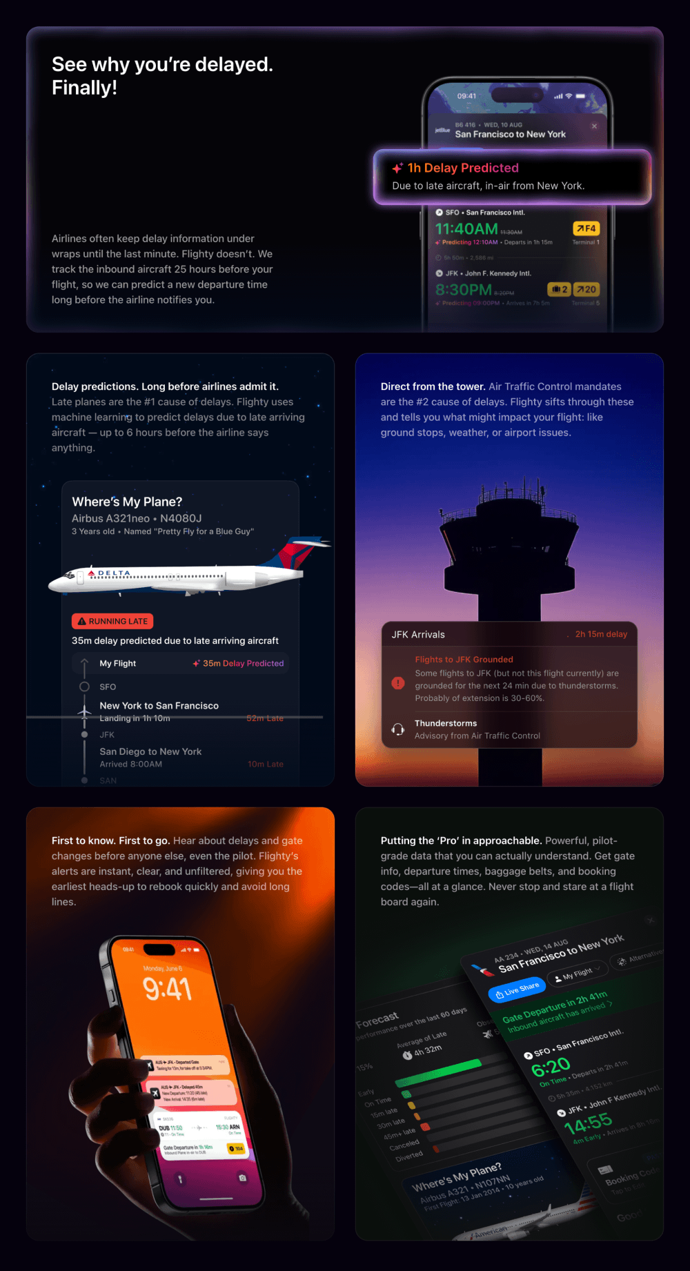 Features, Bento · Flighty