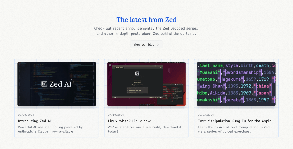 Articles · Zed