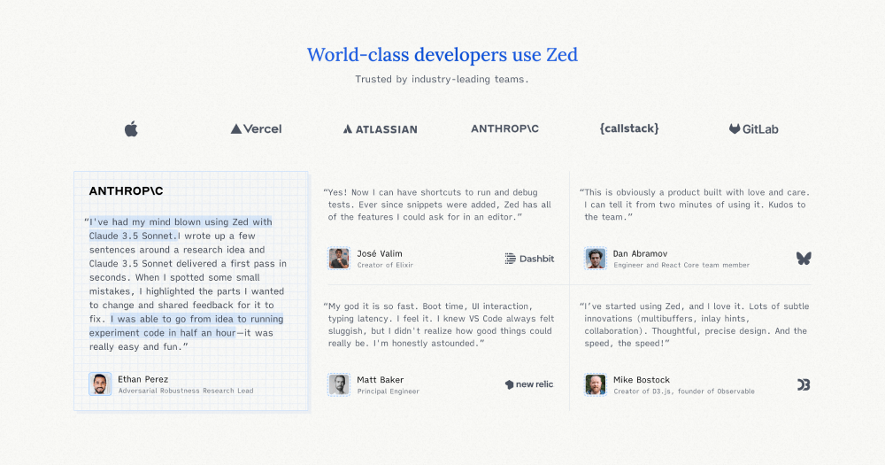 Reviews · Zed
