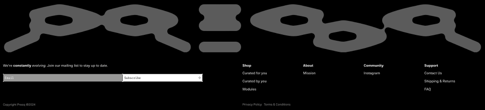 Footer · Presq