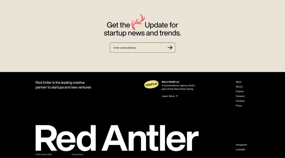 Footer · Red Antler