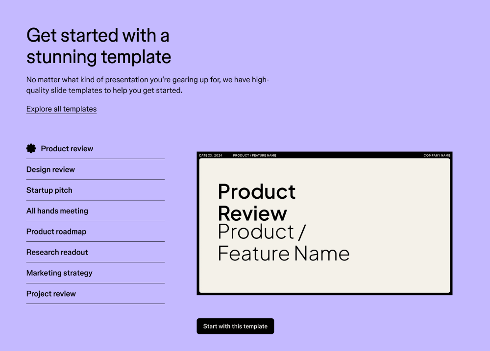 Features · Figma Slides