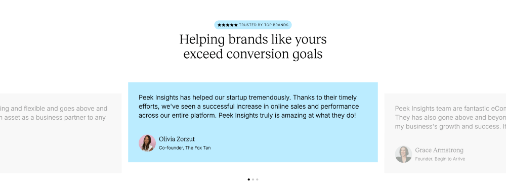 Reviews · Peek Insights