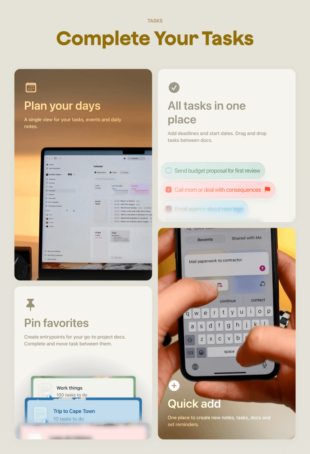 Bento, Features · Craft 3