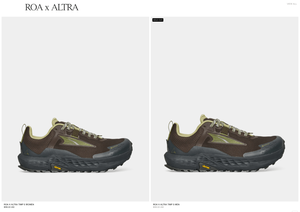 Catalog · ROA Official Store