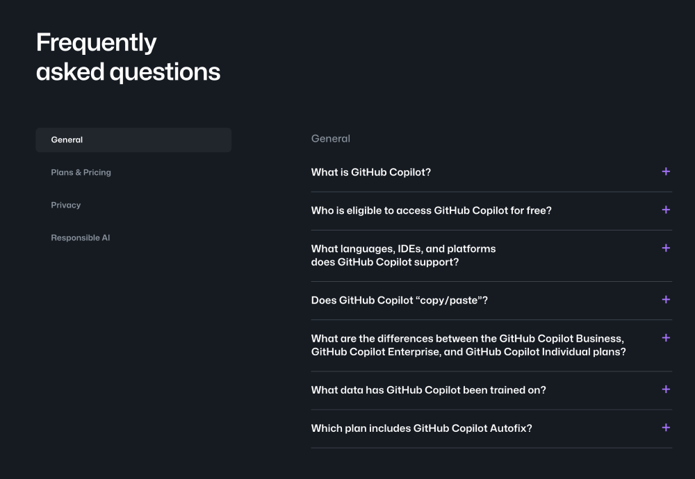 FAQ · GitHub Copilot