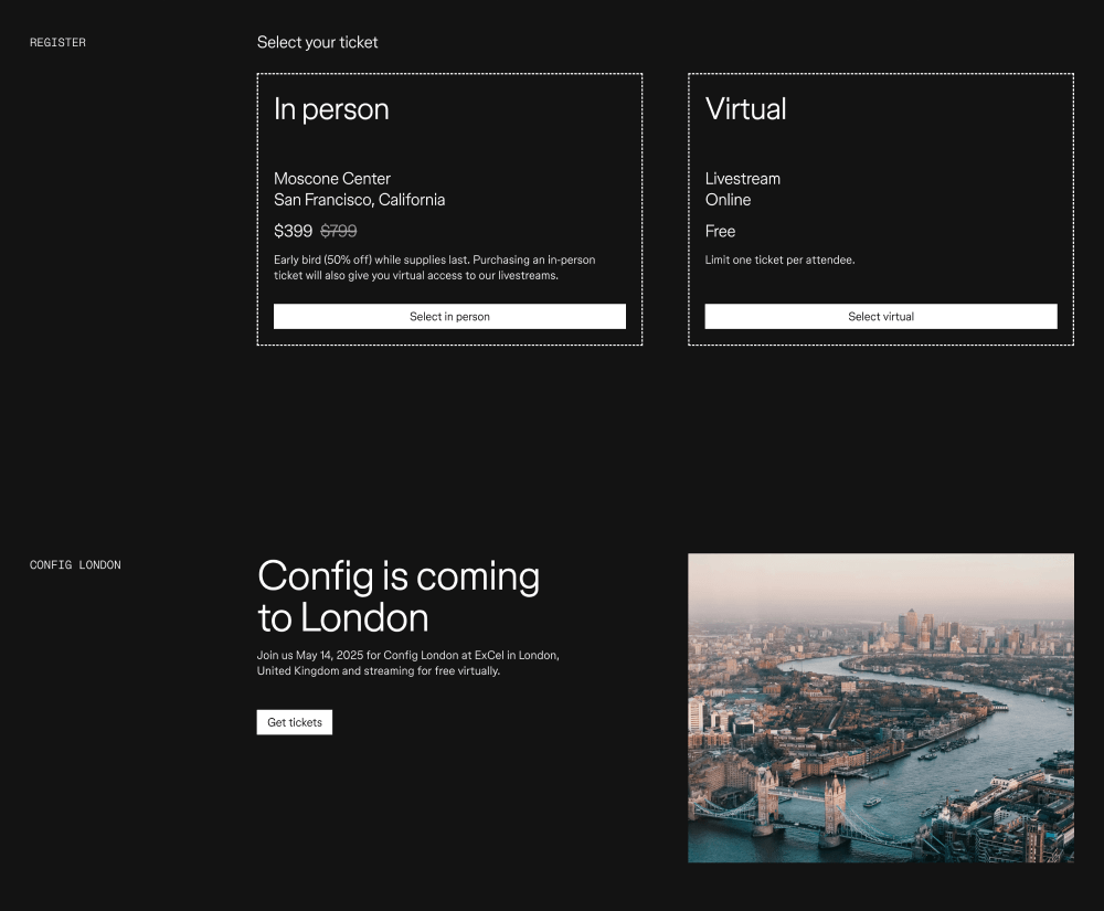 Pricing · Figma Config 2025