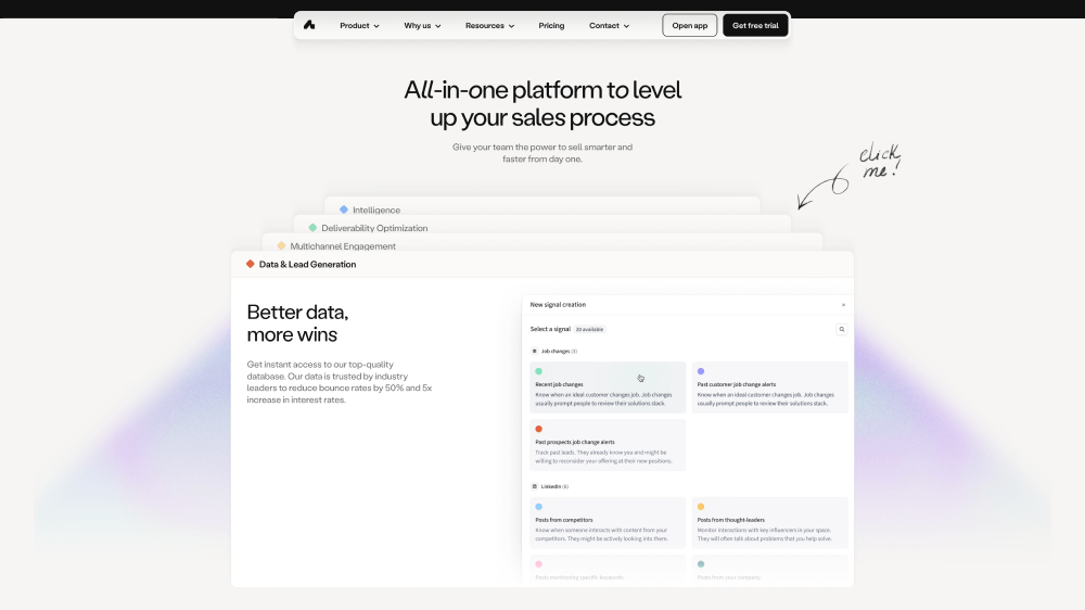 Features · Amplemarket