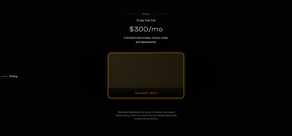 Pricing · Basedash