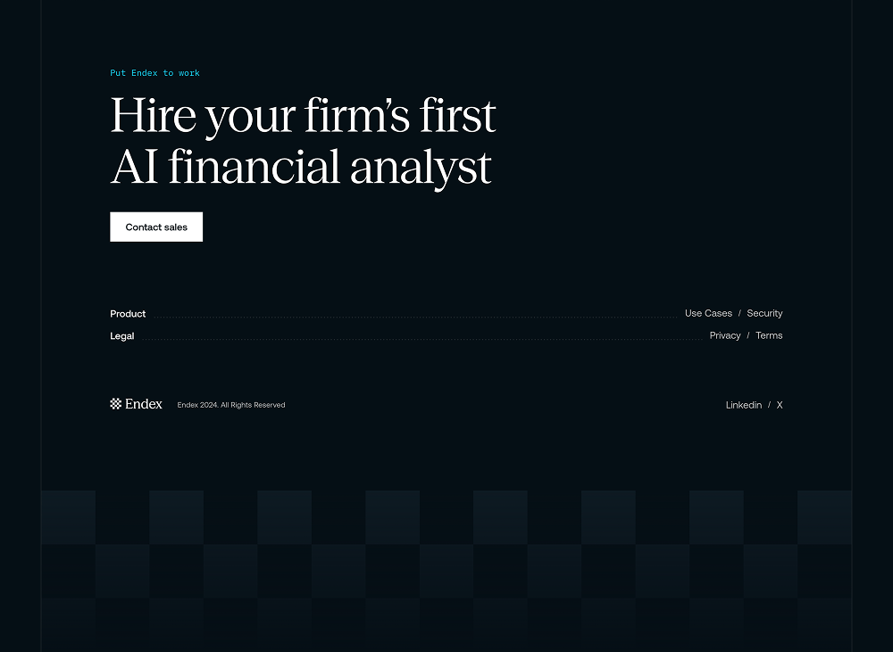 Footer · Endex